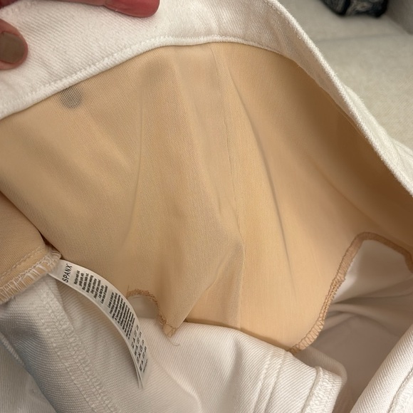 Spanx Cropped Deni Leggings Soft Denim White - Picture 14 of 14